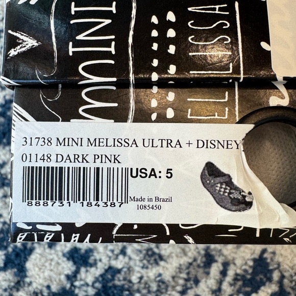 Mini Melissa Disney Minnie and Mickey Mouse size 5 Shoes - Picture 7 of 8